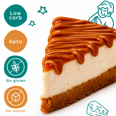 Cheesecake de cajeta sin azúcar